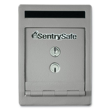 Sentry Safe Drop Slot Depository Safe, with Dual-key 20 lbs lb, Silver, Steel UC025K